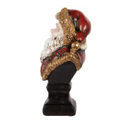 Figurina Mos Craciun polirasina multicolora 10x8x17 cm