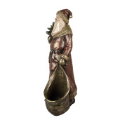 Figurina Mos Craciun polirasina multicolora 24x17x47 cm