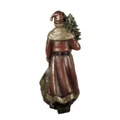 Figurina Mos Craciun polirasina multicolora 24x17x47 cm
