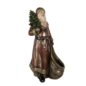 Figurina Mos Craciun polirasina multicolora 24x17x47 cm