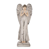 Figurina Inger polirasina gri alb 9x8x23 cm