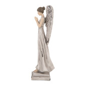 Figurina Inger polirasina gri alb 9x8x23 cm