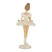 Figurina Balerina polirasina multicolora Ø 10x24 cm