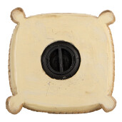 Figurina Pisicuta polirasina bej aurie 13x13x20 cm