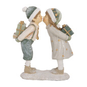 Figurina Craciun Copilasi polirasina multicolora 15x6x18 cm
