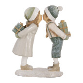 Figurina Craciun Copilasi polirasina multicolora 15x6x18 cm