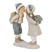 Figurina Craciun Copilasi polirasina multicolora 15x6x18 cm