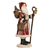 Figurina Mos Craciun polirasina multicolora 12x11x26 cm