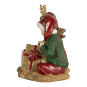 Figurina Craciun Copilasi polirasina multicolora 14x9x11 cm