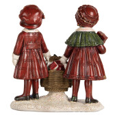 Figurina Craciun Copilasi polirasina multicolora 11x6x12 cm