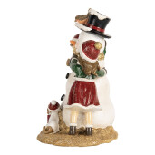 Figurina Craciun polirasina multicolora 13x10x16 cm