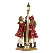Figurina Craciun Copilasi polirasina multicolora 14x9x28 cm