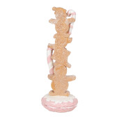 Figurina Craciun Turta Dulce polirasina multicolora 10x10x27 cm
