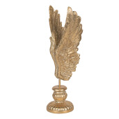 Decoratiune Aripi Inger polirasina aurie 10x10x33 cm