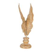 Decoratiune Aripi Inger polirasina aurie 10x10x33 cm