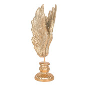 Decoratiune Aripi Inger polirasina aurie 10x10x33 cm