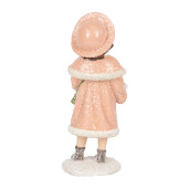 Figurina Fetita Craciun polirasina multicolora 8x9x18 cm
