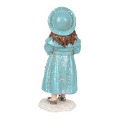 Figurina Fetita Craciun polirasina multicolora 7x8x18 cm