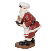 Figurina Mos Craciun Bucatar polirasina multicolora 17x16x28 cm