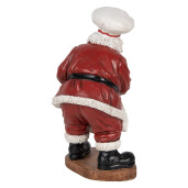 Figurina Mos Craciun Bucatar polirasina multicolora 17x16x28 cm
