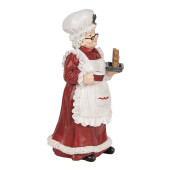 Figurina Craciunita Bucatareasa polirasina multicolora 15x15x30 cm