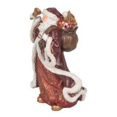 Figurina Mos Craciun polirasina multicolora 15x11x20 cm