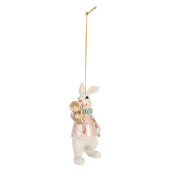 Figurina Iepuras Paste polirasina multicolora 5x3x8 cm