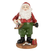 Figurina Mos Craciun polirasina multicolora 8x6x13 cm