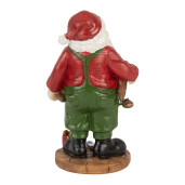 Figurina Mos Craciun polirasina multicolora 8x6x13 cm
