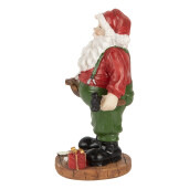 Figurina Mos Craciun polirasina multicolora 8x6x13 cm