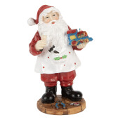 Figurina Mos Craciun polirasina multicolora 8x6x13 cm