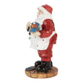 Figurina Mos Craciun polirasina multicolora 8x6x13 cm