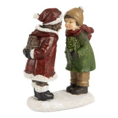 Figurina Craciun Copilasi polirasina multicolora 9x6x12 cm