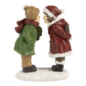 Figurina Craciun Copilasi polirasina multicolora 9x6x12 cm