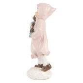 Figurina Craciun Fetita polirasina multicolora 6x4x12 cm
