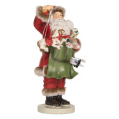 Figurina Mos Craciun polirasina multicolora 13x9x23 cm