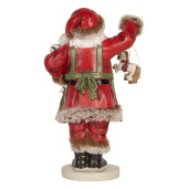 Figurina Mos Craciun polirasina multicolora 13x9x23 cm