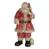 Figurina Mos Craciun polirasina multicolora 21x19x40 cm