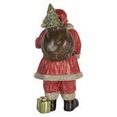 Figurina Mos Craciun polirasina multicolora 21x19x40 cm