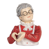 Figurina Craciunita polirasina multicolora 19x18x23 cm