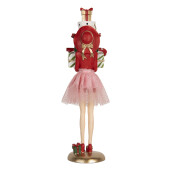 Figurina Craciun polirasina multicolora 10x10x36 cm