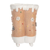 Decoratiune Craciun Patine polirasina multicolora 19x14x20 cm
