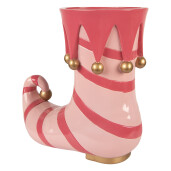 Cizma Elf polirasina roz aurie 35x17x32 cm