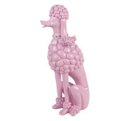 Figurina Catelus polirasina roz 13x17x33 cm