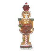 Figurina Spargatorul de Nuci polirasina multicolora cu led 12x10x35 cm