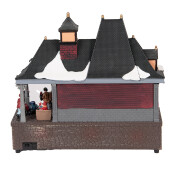 Decoratiune muzicala Craciun polirasina multicolora cu led 32x16x30 cm