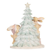 Decoratiune Craciun polirasina multicolora cu led 14x8x16 cm