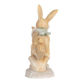 Figurina Iepurasi Paste polirasina multicolora 16x6x11 cm