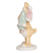 Figurina Craciun polirasina multicolora 5x5x10 cm