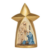 Figurina Nasterea Domnului polirasina multicolora 14x6x21 cm